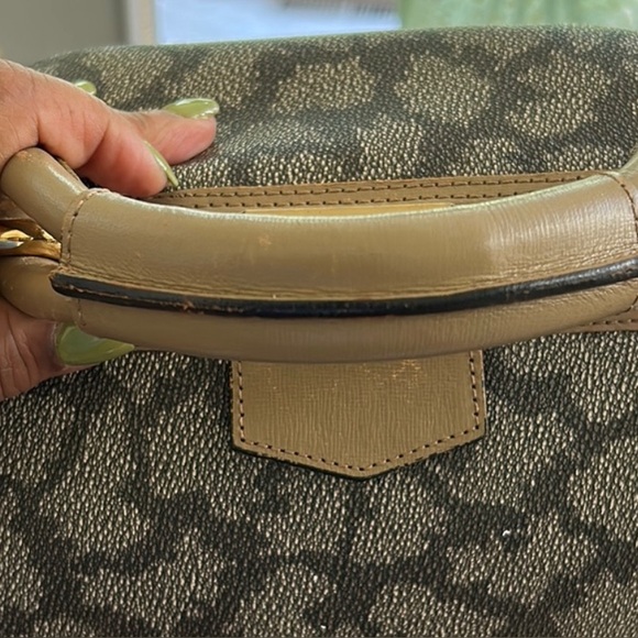 YSL Gray and Tan Travel Bag - Picture 6 of 16